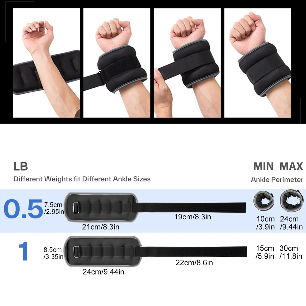 1 paar polsgewichten, enkelgew - Home Gym Routine recensie en prijs